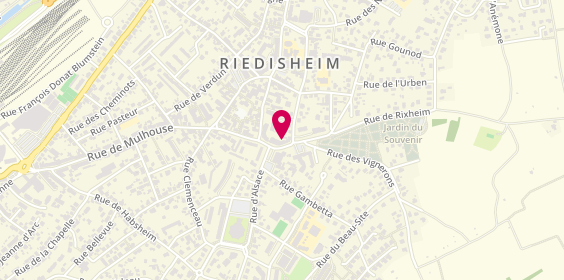 Plan de D&S Immo Riedisheim, 25 Rue de la Paix, 68400 Riedisheim
