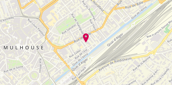 Plan de Agence immobilière Cima Immobilier - Mulhouse, 15 Rue du Port, 68100 Mulhouse