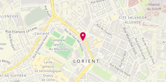 Plan de FONCIA | Agence Immobilière | Achat-Vente | Lorient | Boulevard du Général Leclerc, 10 Boulevard du Général Leclerc, 56100 Lorient