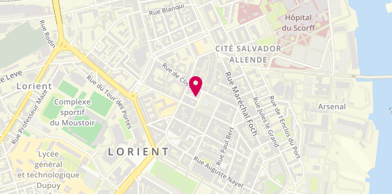 Plan de Auto-Distribution Renoult, 4 Rue Hoche, 56100 Lorient