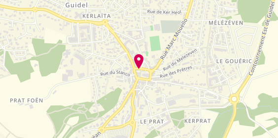 Plan de Agence Guide Immobilier, 1 Rue du Puits, 56520 Guidel