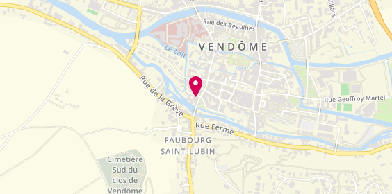 Plan de Agence immobilière Vendôme Centre ville - IMMO360 (immobilier Loir et Cher), 8 Rue Poterie, 41100 Vendôme