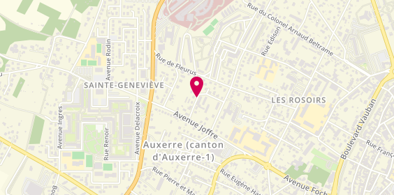 Plan de Office Public de l'Habitat, 9 Rue de Douaumont, 89000 Auxerre