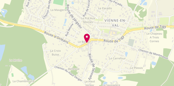 Plan de 2B Conseil, 3 Route d'Orléans, 45510 Vienne-en-Val
