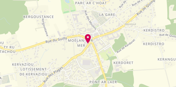 Plan de Human Immobilier, 4 Rue des Plages, 29350 Moëlan-sur-Mer