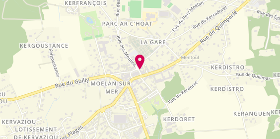 Plan de Agence des Avens, 21 place de l'Église, 29350 Moëlan-sur-Mer
