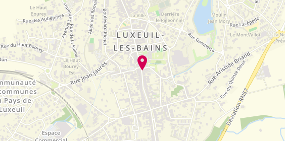 Plan de Scdf Jean et Antoinette Ligney, 4 Rue Jules Jeanneney, 70300 Luxeuil-les-Bains