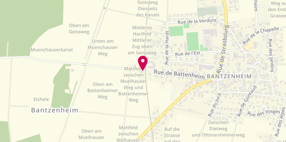 Plan de Agence immobilière A3M Immobilier Bantzenheim, 31 Rue de Battenheim, 68490 Bantzenheim
