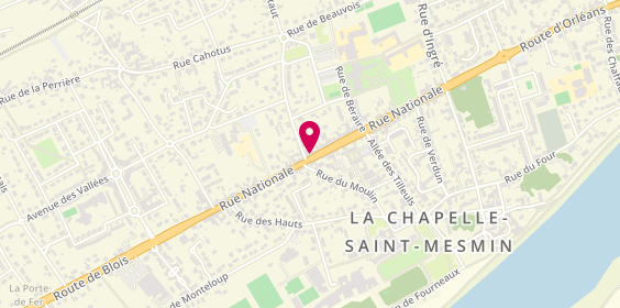 Plan de Century 21 Help'Immo, 58 Rue Nationale, 45380 La Chapelle-Saint-Mesmin