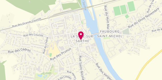 Plan de Lelièvre Immobilier, 14 place du Marché, 72210 La Suze-sur-Sarthe