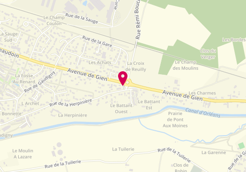 Plan de L'Adresse Cabinet Chesneau, 46 avenue de Gien, 45430 Chécy