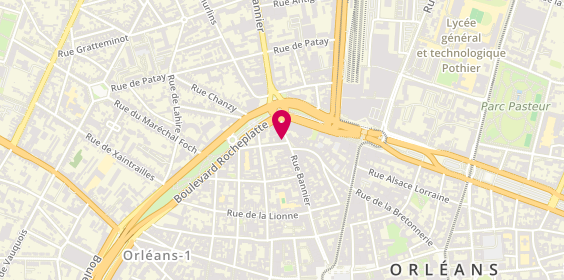 Plan de Agence Immobilière Philippe Robert, 121 Rue Bannier, 45000 Orléans
