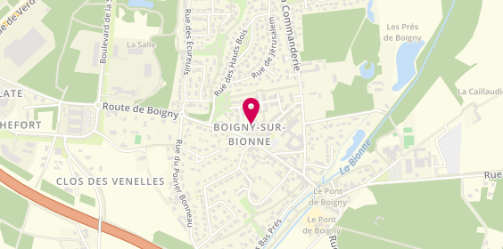 Plan de Guy Hoquet l' Immobilier, Centre Commercial
Rue de Verdun, 45760 Boigny-sur-Bionne