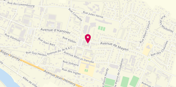 Plan de Simad Société Immobilière de la Madeleine, 2 avenue de Mayen, 89300 Joigny