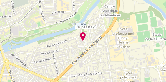 Plan de TIXIER Claire, 6 Rue d'Arromanches, 72100 Le Mans
