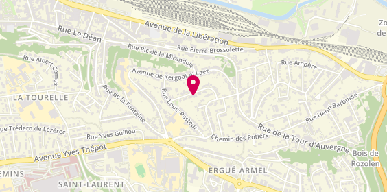 Plan de Nicolas MICOUT conseiller immobilier IAD, 16 Rue Chateaubriand, 29000 Quimper
