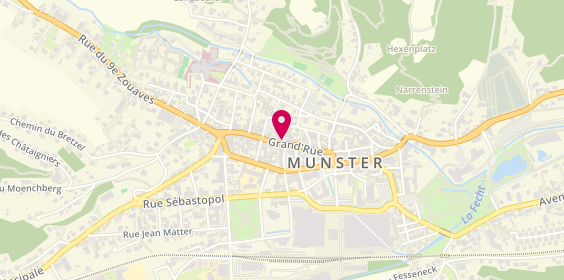 Plan de Agence Immobilière Sofovam - Munster (68), 28 Grand Rue, 68140 Munster