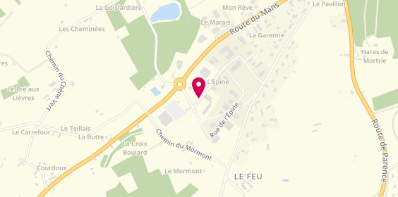 Plan de Lionel Tuffier Immobilier, Zone d'Activite de l'Epine 1 Rue Chardons, 72460 Savigné-l'Évêque
