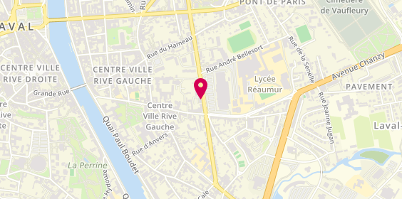Plan de L'Adresse de Laval, 50 Boulevard Félix Grat, 53000 Laval