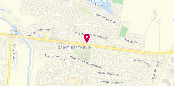 Plan de Square Habitat, 8 avenue de la Libération, 53940 Saint-Berthevin