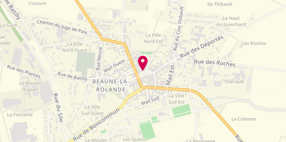 Plan de Agence Immobilière Beaunoise Beaune-La-Rolande Achat Vente Location Conseils, 16 place du Marché, 45340 Beaune-la-Rolande