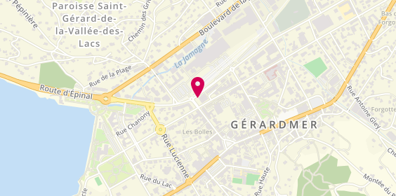 Plan de SOVOGIM - Agence immobilière à Gérardmer dans les Vosges, 88, 2 Rue François Mitterrand, 88400 Gérardmer