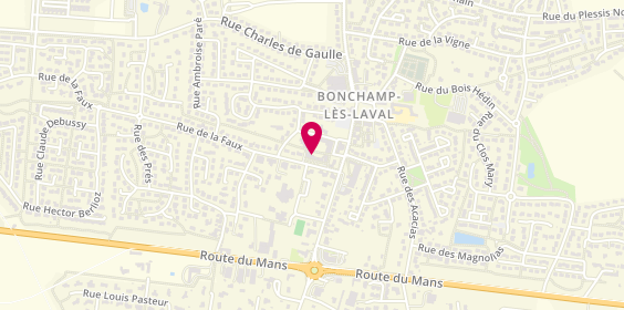 Plan de Breton & Jeanneau Immobilier, 10 Rue de la Faux, 53960 Bonchamp-lès-Laval
