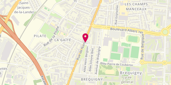 Plan de Century 21 Dréano Immobilier, 347 Rue de Nantes, 35136 Saint-Jacques-de-la-Lande