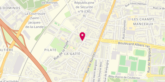 Plan de Romain PENCOLE Conseiller en Immobilier Rennes - IAD - Estimation Achat Vente Gestion, 20 Rue du Temple de Blosne, 35136 Saint-Jacques-de-la-Lande