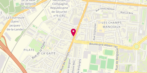 Plan de FONCIA | Agence Immobilière | Achat-Vente | Saint-Jacques-De-La-Lande | Rue de Nantes, 264 Rue de Nantes, 35136 Saint-Jacques-de-la-Lande