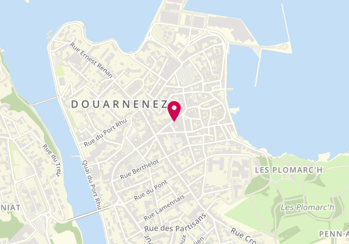 Plan de FONCIA | Agence Immobilière | Location-Syndic-Gestion-Locative | Douarnenez | R. Voltaire, 14 Rue Voltaire, 29100 Douarnenez