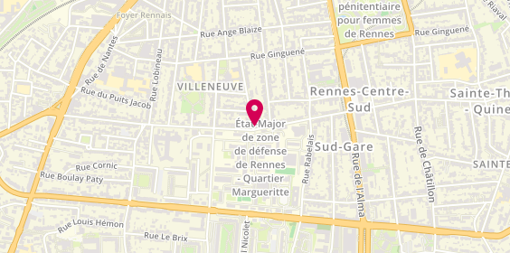 Plan de Lecerf Immobilier, 79 Rue Général Margueritte, 35000 Rennes