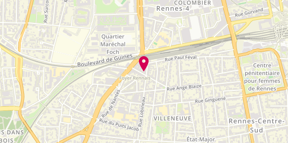 Plan de La Française Immobilière Sacrés Cœurs - LFI, 16 Rue Lobineau, 35000 Rennes