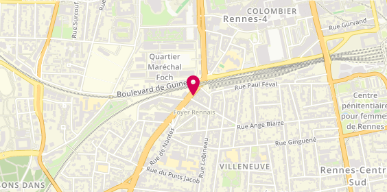 Plan de Roazhon Immobilier, 123 Rue de Nantes, 35000 Rennes