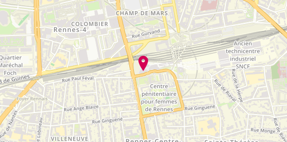 Plan de Agence de Rennes- Bretagne, 7D Rue de Châtillon, 35000 Rennes