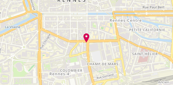 Plan de Cabinet Martin | Agence Location, gestion, programmes neufs, vente et investissements, 2 Rue d'Isly, 35000 Rennes