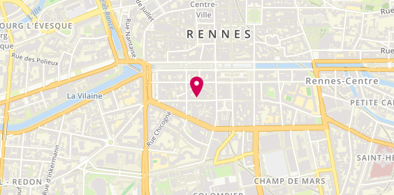 Plan de Agence Immobilière Sociale SOLIHA Ille-et-Vilaine, 22 Rue Poullain Duparc, 35000 Rennes