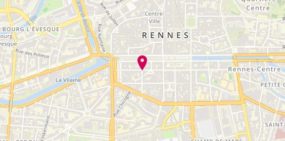 Plan de INOVA, 19 Rue de la Chalotais, 35000 Rennes
