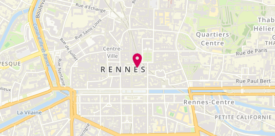 Plan de Agence immobilière Rennes – Espaces Atypiques, 13 Galerie du Théâtre, 35000 Rennes