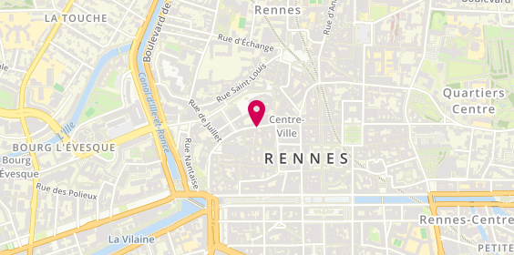 Plan de BERTHIER Joseph, 7 Rue de la Monnaie, 35000 Rennes