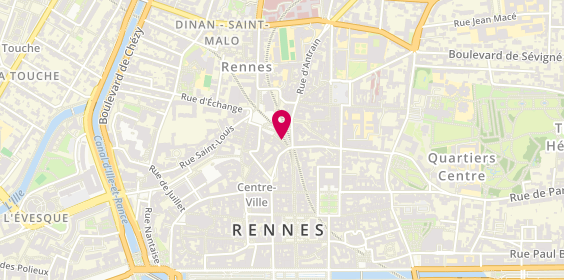 Plan de R. Lelièvre Immobilier, 10 Rue Pont Aux Foulons, 35000 Rennes
