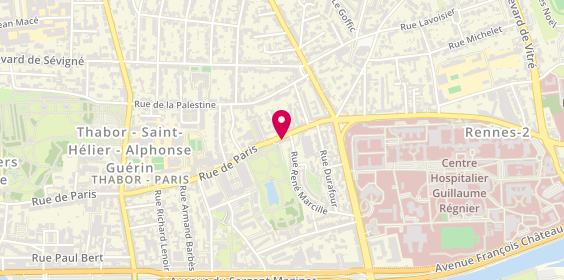 Plan de L'Immobilier Bien Place, 88 Rue de Paris, 35000 Rennes