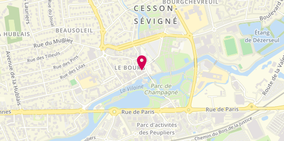 Plan de Groupe Giboire Immobilier Cesson-Sévigné, 2 place de l'Église, 35510 Cesson-Sévigné