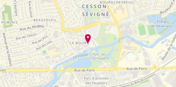 Plan de Cesson Immobilier, 3 place de l'Église, 35510 Cesson-Sévigné