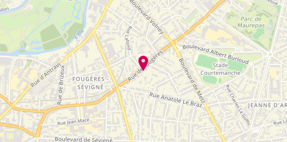 Plan de Kadence Immobilier, 90 Bis Rue de Fougères, 35700 Rennes