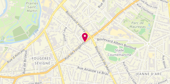 Plan de Blot Immobilier, 114 Rue de Fougères, 35700 Rennes