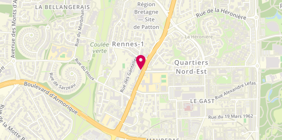 Plan de La Française Immobilière Rennes Quartiers Nord-LFI, 249 avenue Général George S. Patton, 35700 Rennes