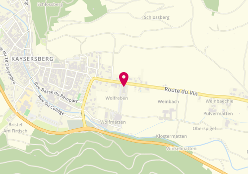 Plan de Kb Immo, 35 Route du Vin, 68240 Kaysersberg