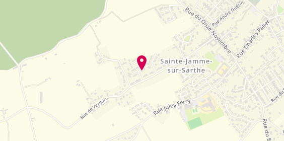 Plan de FROGER Cyril Immobilier, 2 Châtaigniers, 72380 Sainte-Jamme-sur-Sarthe