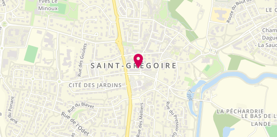 Plan de La Française Immobilière Saint-Grégoire - LFI, 1 Bis Rue Alphonse Milon, 35760 Saint-Grégoire